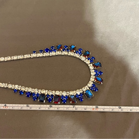 Prom/Special Occasion Necklace and Earrings, Royal Blue - Picture 11 of 16